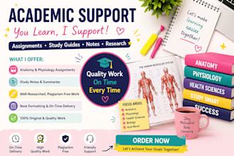 create professional academic study materials and  assignment