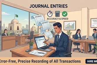 journal entries, ledger posting and trial balance