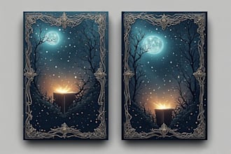 design unique fantasy book cover, kindle ebook cover