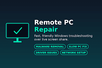 fix your slow, broken, or infected windows PC remotely