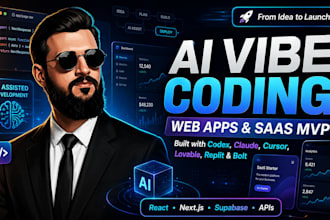 build your web app, saas mvp website using ai vibe coding with codex or claude