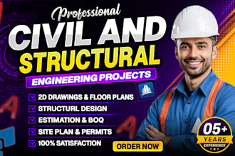 do complex structure design of steel, wood and concrete projects