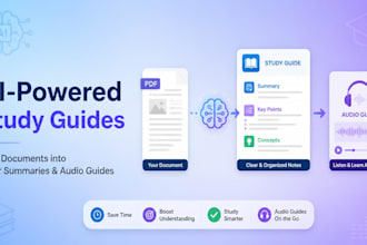convert your PDF or notes into an ai study guide