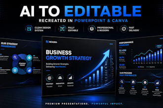 recreate ai presentation into fully editable powerpoint
