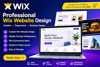 design wix website, wix redesign and wix SEO