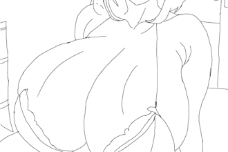 simple line art single character