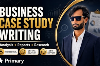 write a professional business case study analysis and report