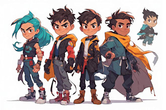 design amazing cartoon characters
