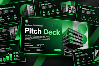 design startup pitch deck, investor pitch deck and powerpoint presentation