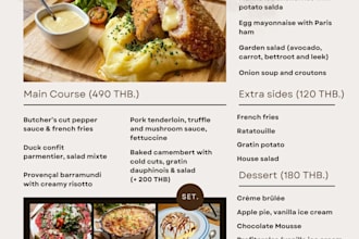 design a professional restaurant