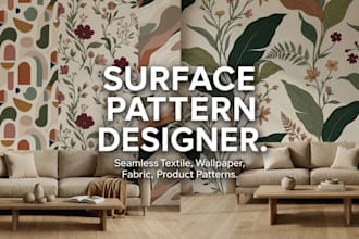 design seamless pattern, surface pattern and textile design