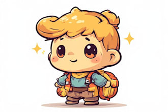 draw cute cartoon character
