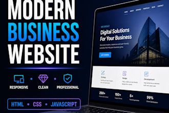 design a modern responsive website for your business