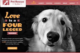 build wix animal rescue website pet adoption shelter donation nonprofit site
