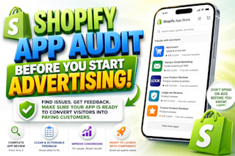 analyse shopify app, audit shopify app, and shopify app qa