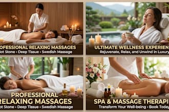 design a professional massage and spa flyer