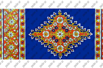 provide a lookbook album of vintage handpainted indian saree designs