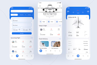 develop flight booking app, airline app, hotel booking app, taxi booking app