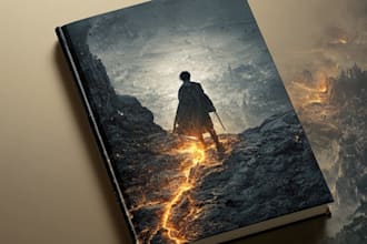 design cinematic fantasy book cover art