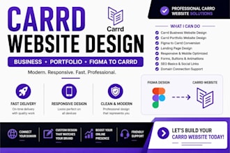 do carrd business website design carrd portfolio website design figma to carrd