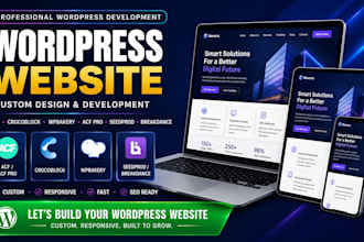 build wordpress website acf, crocoblock, wpbakery, acf pro, seedprod, breakdance