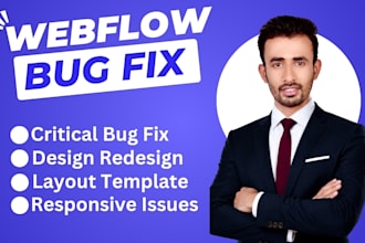 design customize bug fix webflow layout responsive issue solve