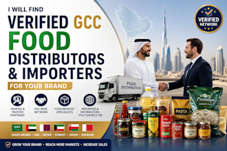 find verified gcc food distributors and importers for your brand