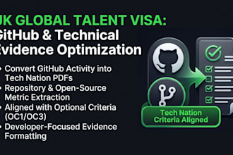 optimize your github profile and evidence for UK global talent visa