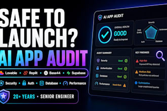audit and diagnose your ai built or vibe coded app