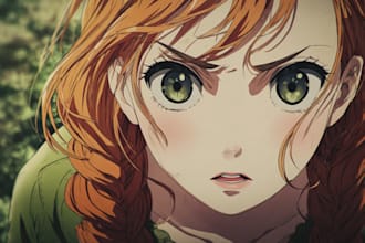 make japanese anime and manga illustration