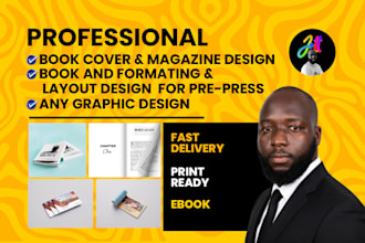 design a professional book cover and formatting
