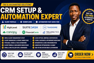 setup ghl suitedash taxdome canopy financial cents trillionlytics agency tax crm
