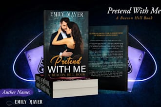 do print ready fiction cover romance book cover, ebook cover design amazon KDP
