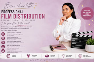prepare imdb film distribution, filmhub, video upload and vimeo