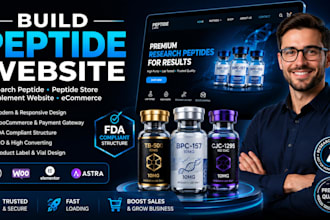 build peptide website research peptide store supplement website peptide website