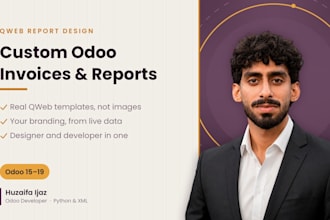 design custom odoo qweb pdf reports and invoice templates