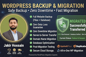 do wordpress maintenance, backup, updates and support