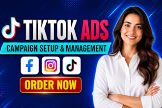tiktok ads marketing instagram facebook ads campaign pinterest marketing manager