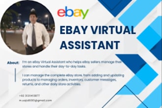 be your ebay virtual assistant and manage your ebay store