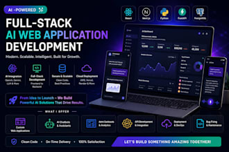 develop a full stack ai web app