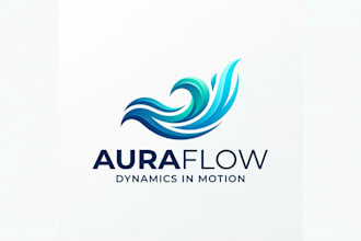 design a dynamic wave logo for your brand