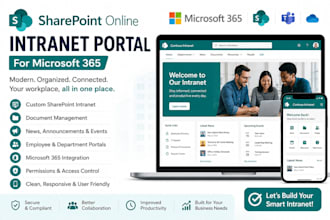 create a sharepoint online intranet and microsoft 365 portal