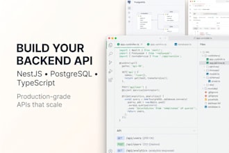 build production nestjs backend apis with postgresql and typescript
