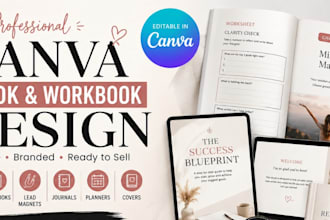 design,editable canva ebook,workbook design,lead magnet,cover design journal