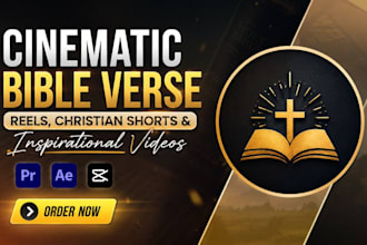 create cinematic bible verse reels, christian shorts and inspirational videos