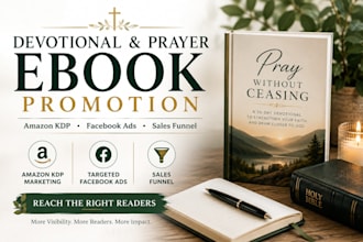 do devotional and prayer ebook promotion, amazon KDP marketing, facebook ads