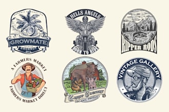 design a retro vintage outdoor logo