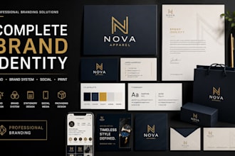 create a professional brand identity package for startups