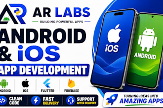 design and develop a custom mobile app for ios and android