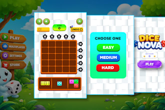 design 2d game art, game UI, and assets for mobile game